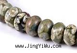 CRH10 different sizes roundel natural rhyolite beads Wholesale