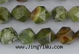 CRH542 15.5 inches 8mm faceted nuggets rhyolite beads wholesale