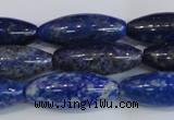 CRI101 15.5 inches 12*30mm rice lapis lazuli gemstone beads