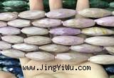 CRI145 15.5 inches 10*30mm faceted rice phosphosiderite beads