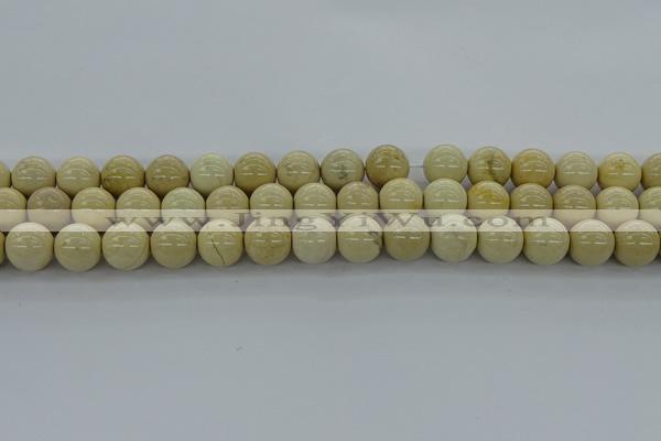 CRI205 15.5 inches 14mm round riverstone beads wholesale