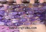 CRI301 15.5 inches 10*25mm rice ametrine gemstone beads wholesale