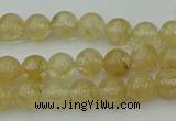 CRO1020 15.5 inches 4mm round yellow watermelon quartz beads