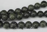 CRO140 15.5 inches 8mm round green lace gemstone beads wholesale