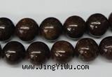 CRO230 15.5 inches 10mm round bronzite gemstone beads wholesale