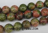 CRO242 15.5 inches 10mm round unakite gemstone beads wholesale