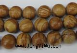 CRO249 15.5 inches 10mm round grain stone beads wholesale
