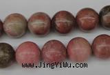 CRO285 15.5 inches 12mm round rhodochrosite beads wholesale