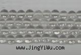 CRO35 15.5 inches 6mm round white crystal beads wholesale