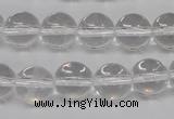 CRO396 15.5 inches 14mm round white crystal beads wholesale