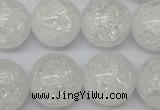 CRO497 15.5 inches 18mm round crack rock crystal beads wholesale
