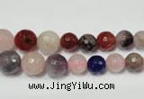 CRO728 15.5 inches 6mm – 14mm faceted round mixed gemstone beads