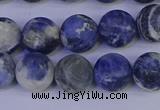 CRO953 15.5 inches 10mm round matte sodalite beads wholesale