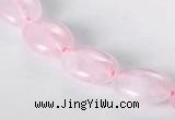 CRQ01 A grade 10*14mm oval natural rose quartz beads wholesale