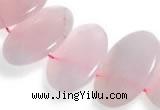 CRQ03 16 inches 20*38mm oval rose quartz beads Wholesale
