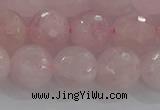 CRQ131 15.5 inches 10mm faceted round natural rose quartz beads