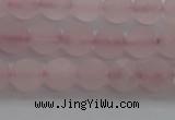 CRQ181 15.5 inches 6mm round matte rose quartz beads wholesale