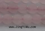 CRQ182 15.5 inches 8mm round matte rose quartz beads wholesale