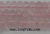 CRQ188 15.5 inches 6*10mm rondelle natural rose quartz beads