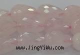 CRQ196 15.5 inches 10*14mm faceted teardrop natural rose quartz beads