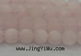 CRQ221 15.5 inches 6mm round matte rose quartz gemstone beads