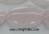 CRQ237 15.5 inches 22*30mm oval rose quartz beads wholesale