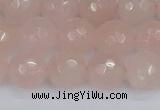 CRQ291 15.5 inches 10mm faceted round rose quartz gemstone beads