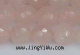 CRQ292 15.5 inches 12mm faceted round rose quartz gemstone beads