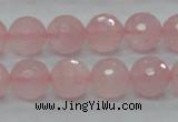 CRQ31 15.5 inches 12mm faceted round natural rose quartz beads