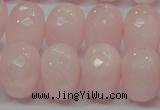 CRQ51 15.5 inches 15*20mm faceted rondelle natural rose quartz beads
