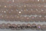 CRQ511 15.5 inches 6mm faceted round AB-color rose quartz beads