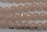 CRQ512 15.5 inches 8mm faceted round AB-color rose quartz beads