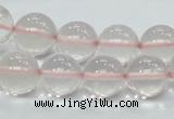 CRQ54 15.5 inches 14mm round natural rose quartz beads wholesale