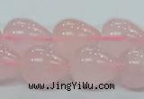 CRQ65 15.5 inches 16*19mm teardrop natural rose quartz beads wholesale