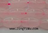 CRQ691 15.5 inches 8*13mm rice rose quartz beads wholesale