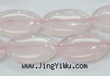 CRQ78 15.5 inches 13*25mm oval natural rose quartz beads wholesale