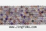CRU1017 15.5 inches 4mm round mixed rutilated quartz beads