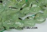 CRU107 15.5 inches 12*12mm heart green rutilated quartz beads