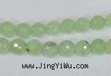 CRU200 15.5 inches 6mm faceted round green rutilated quartz beads