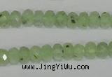 CRU206 15.5 inches 5*8mm faceted rondelle green rutilated quartz beads