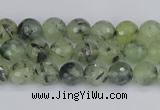 CRU800 15.5 inches 4mm faceted round prehnite gemstone beads