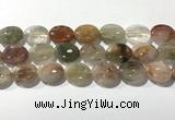 CRU924 15.5 inches 15*20mm oval mixed rutilated quartz beads wholesale