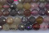 CRZ1205 15 inches 5mm faceted round ruby sapphire beads