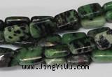 CRZ50 15.5 inches 8*12mm rectangle ruby zoisite gemstone beads