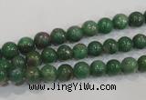 CRZ601 15.5 inches 6mm round New ruby zoisite gemstone beads