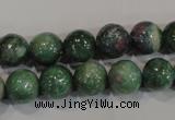 CRZ603 15.5 inches 10mm round New ruby zoisite gemstone beads