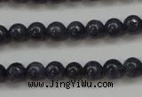 CRZ821 15.5 inches 4mm round natural sapphire gemstone beads