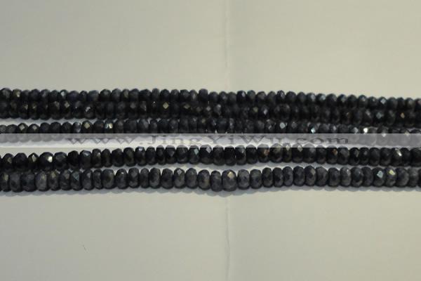 CRZ971 15.5 inches 3*5mm faceted rondelle A- grade sapphire beads