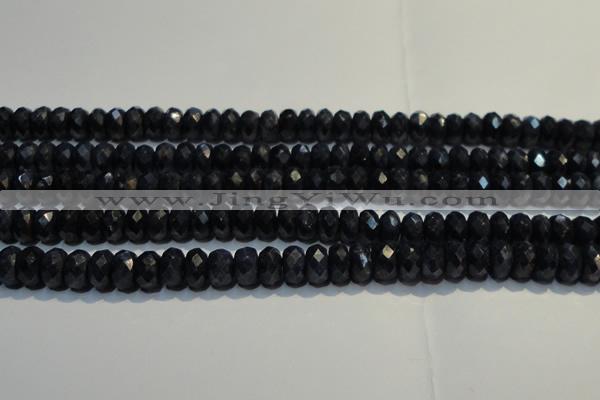 CRZ981 15.5 inches 5*7mm faceted rondelle A+ grade sapphire beads