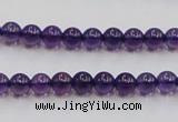 CSA03 15.5 inches 6mm round synthetic amethyst beads wholesale